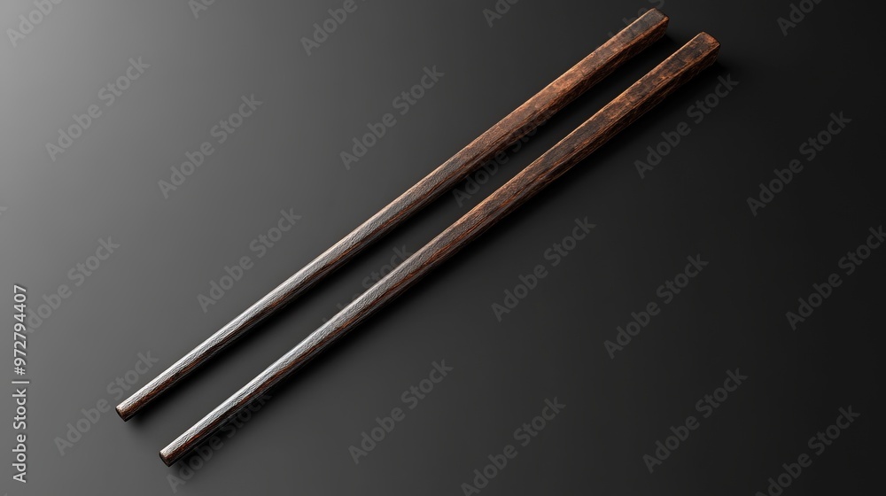 Perspective Chinese Chopsticks Mockup Perspective Chinese Chopsticks Mockup