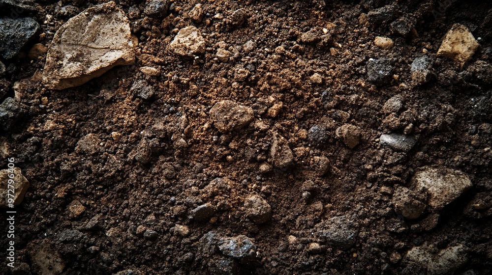 Prepare the soil for planting. Organic fertilizer and soil texture background. top view. Prepare the soil for planting. Organic fertilizer and soil texture background. top view.
