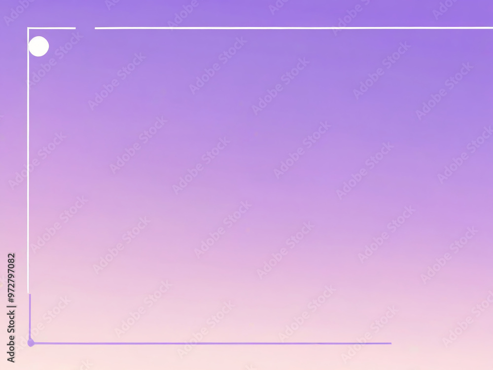 Fototapeta premium flat 2D illustration, delicate monochrome gradient background with neon purple shapes for presentations and templates ,AI generated