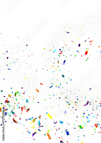 silver confetti explosion f...