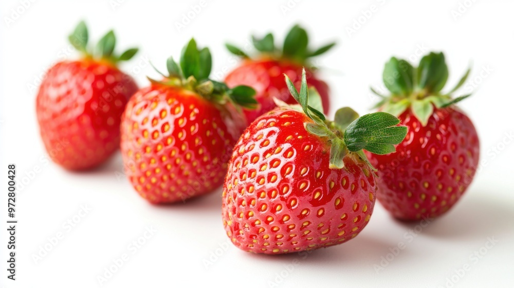 Strawberries isolated. Strawberry slice and whole on white background. Perfect retouch. Full depth of field. With clipping path. Perfect not AI strawberry, true photo. Strawberries isolated. Strawberry slice and whole on white background. Perfect retouch. Full depth of field. With clipping path. Perfect not AI strawberry, true photo.