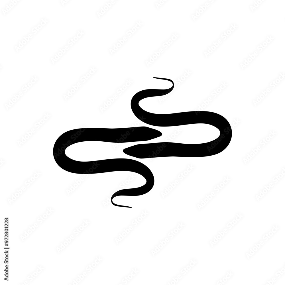 Pair of Eels Silhouette, Flat Style, can use for Logo, Pictogram, Website, Apps and or Graphic Design Element. Vector Illustration Pair of Eels Silhouette, Flat Style, can use for Logo, Pictogram, Website, Apps and or Graphic Design Element. Vector Illustration