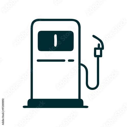 Icon of Gas Pump. Auto, car, traffic, transport