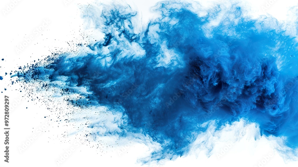Freeze_motion_of_blue_powder_explosions_isolated Freeze_motion_of_blue_powder_explosions_isolated