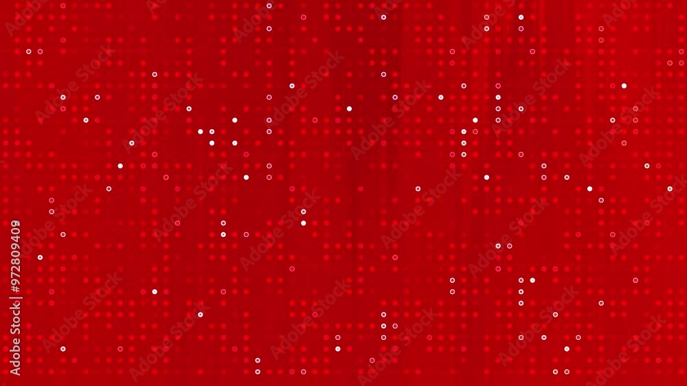 Red Dotted Grid Abstract Digital Background Loop. Red Dotted Grid Abstract Digital Background Loop.