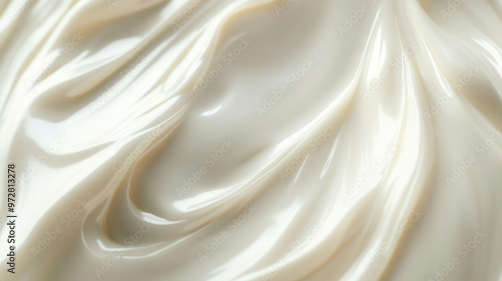 Smooth texture of a facial cream, smooth texture, luxury skincare Smooth texture of a facial cream, smooth texture, luxury skincare