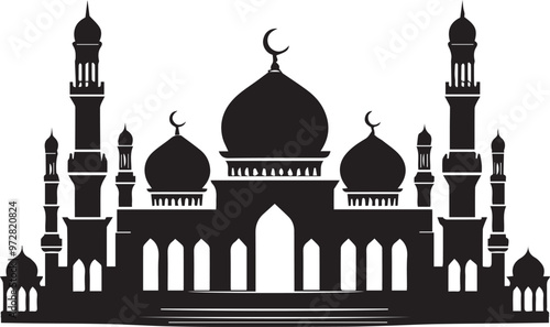 masjid silhouette vector art2.eps