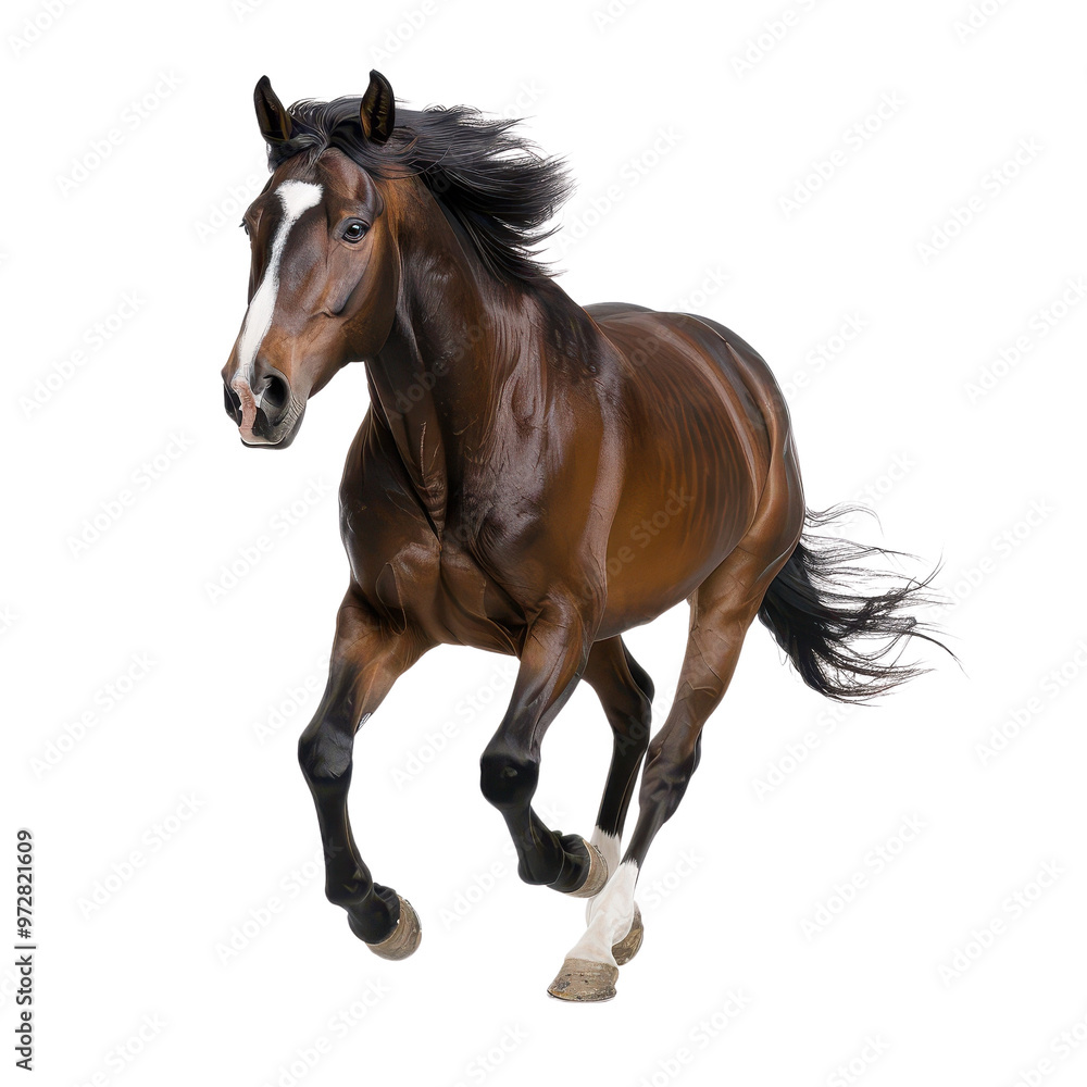 Running horse isolated transparent background Running horse isolated transparent background