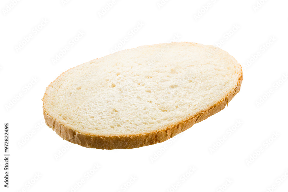 Slice of white bread on transparent background. PNG Image. Slice of white bread on transparent background. PNG Image.