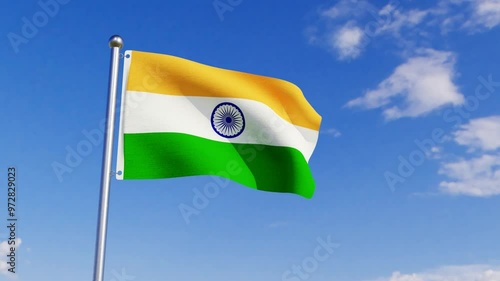 Animated Flag of India