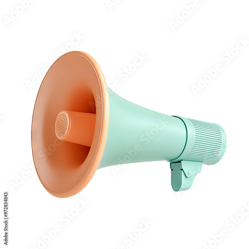 Vibrant megaphone for announcements, gatherings, and events. Perfect for amplifying your voice and grabbing attention.
