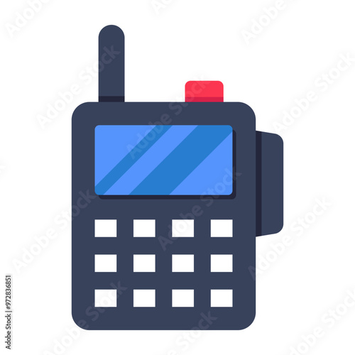 Creative design icon of walkie talkie 