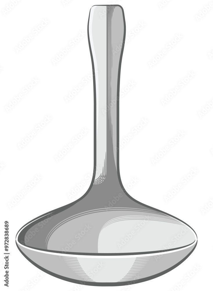 Spoon Front View Silverware Cutlery Utensil Spoon Front View Silverware Cutlery Utensil
