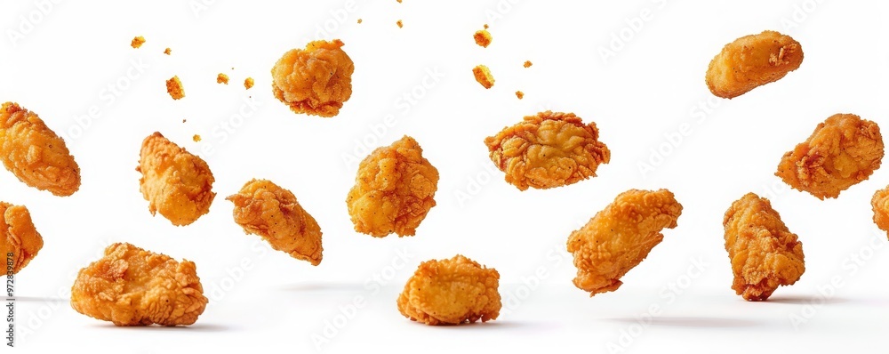 Fried_chicken_nuggets_floating_in_the_air Fried_chicken_nuggets_floating_in_the_air