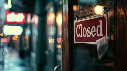 Dimly lit restaurant interior with 