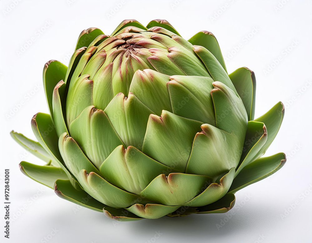 The globe artichoke (Cynara cardunculus var. scolymus) isolated on white background. Studio shot. The globe artichoke (Cynara cardunculus var. scolymus) isolated on white background. Studio shot.