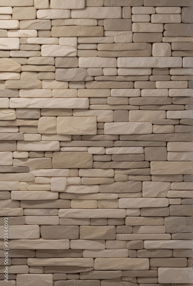 Fototapeta premium Beige Stone Wall Texture