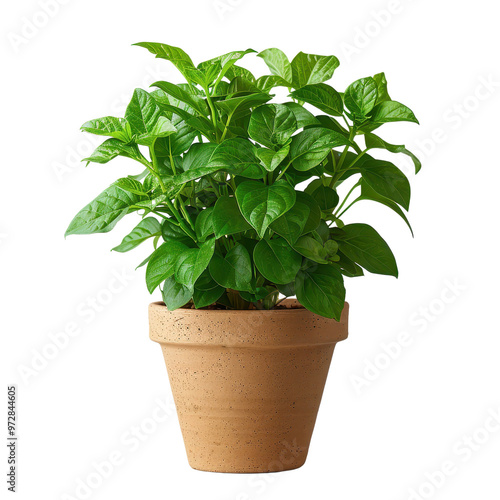 Green Plant in Brown Pot