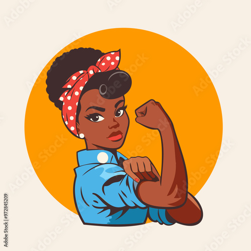 African American version of Rosie the Riveter