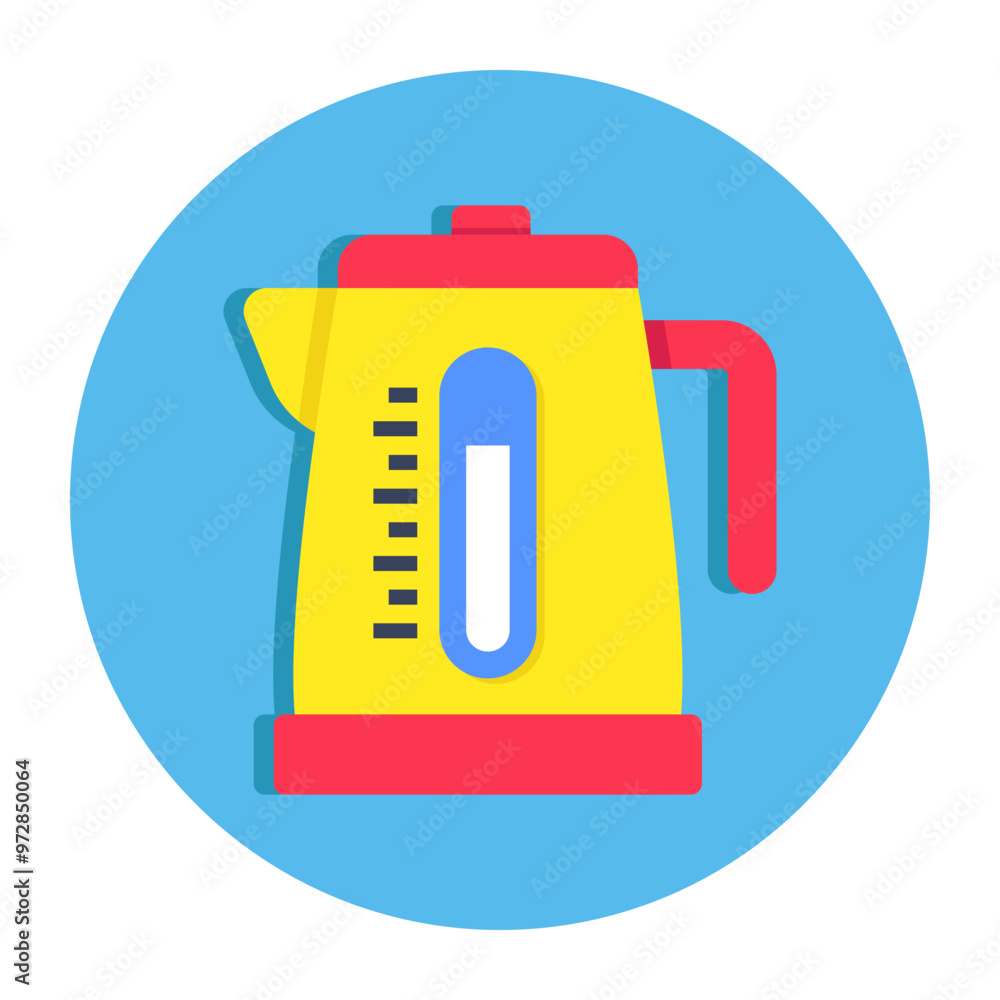 Premium design icon of electric kettle Premium design icon of electric kettle