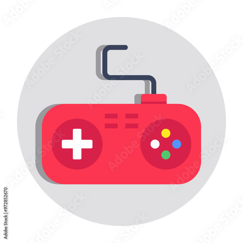 An icon design of game console 