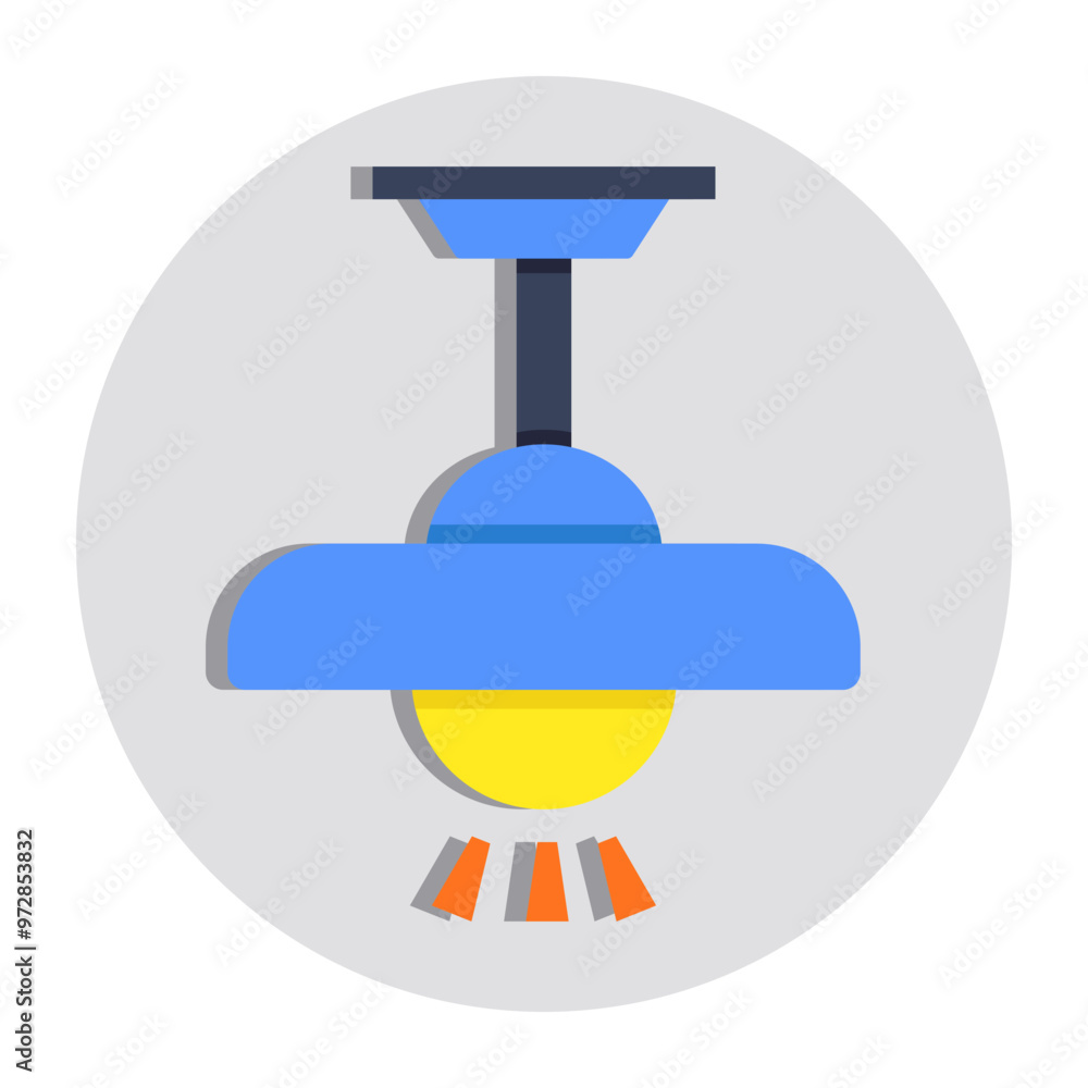 Premium design icon of ceiling light Premium design icon of ceiling light