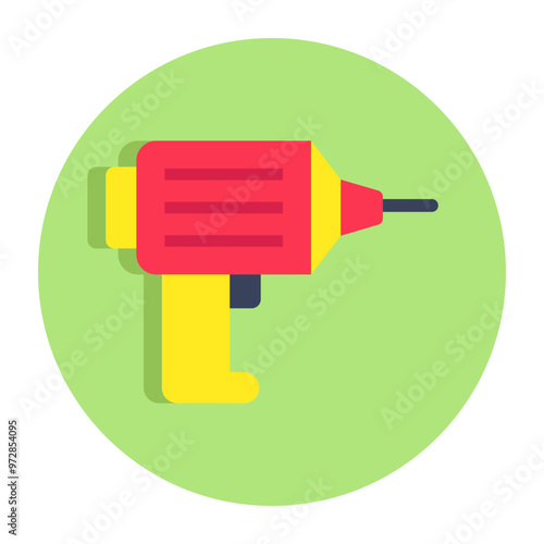 Creative design icon of drilling Machine 