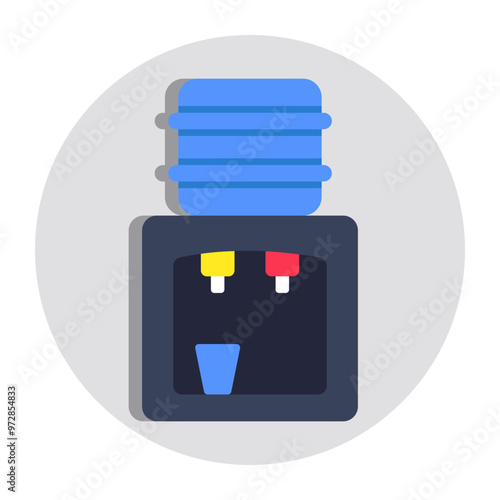 Premium design icon of water dispenser 