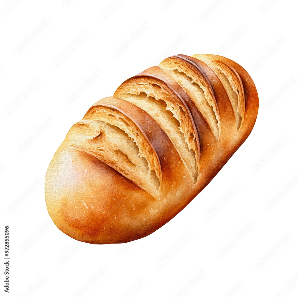 Freshly baked loaf of bread with a golden crust and sliced top, perfect for culinary or food-related projects. Freshly baked loaf of bread with a golden crust and sliced top, perfect for culinary or food-related projects.