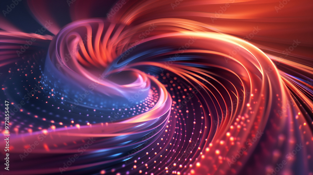 A colorful swirl of light and dark blue and red A colorful swirl of light and dark blue and red