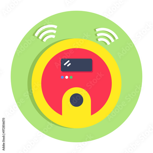 An icon design of smart vacuum 