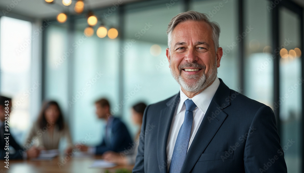 Middle-aged executive in a modern office, exuding confidence and leadership with a warm, inviting atmosphere.
Middle-aged executive in a modern office, exuding confidence and leadership with a warm, inviting atmosphere.