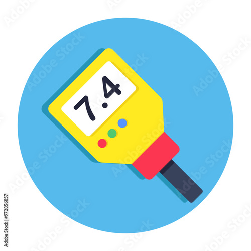 Premium design icon of ph meter