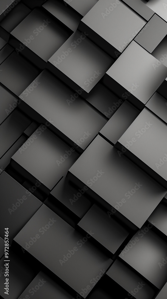 A black and white photo of a wall made of gray blocks A black and white photo of a wall made of gray blocks