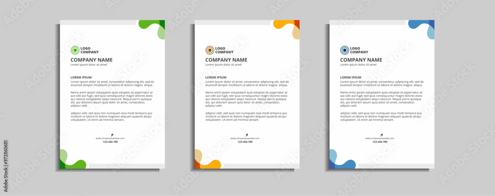 modern corporate letterhead template design modern corporate letterhead template design
