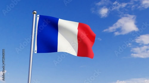Animated Flag of France