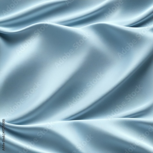 A close-up shot of a soft and luxurious blue satin fabric