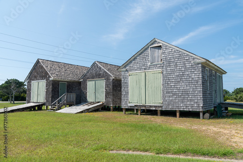 Rodanthe, North Carolina - Chicamacomico Lifesaving Station outbuildings on Hatteras Island in the Outer Banks photo