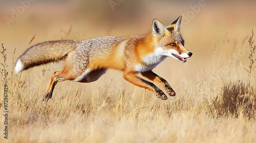 Swift Fox in Prairie photo