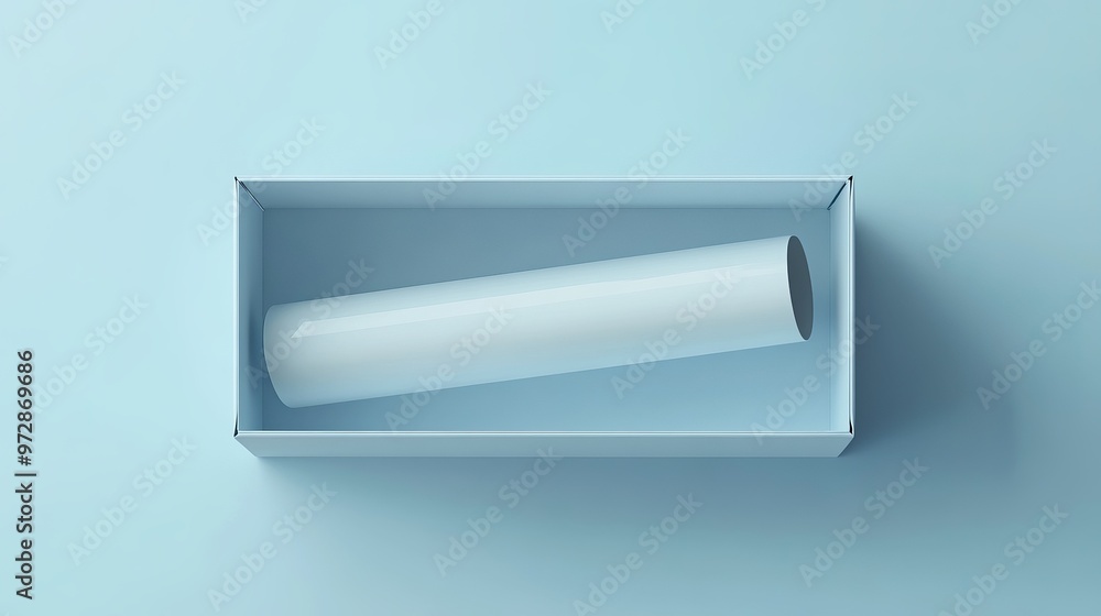 Open Tube Box Mockup Open Tube Box Mockup