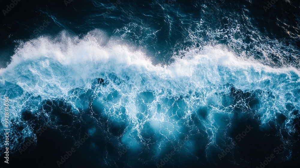 Spectacular aerial top view background photo of ocean sea water white wave splashing in the deep sea. Drone photo backdrop of sea wave in bird eye Spectacular aerial top view background photo of ocean sea water white wave splashing in the deep sea. Drone photo backdrop of sea wave in bird eye