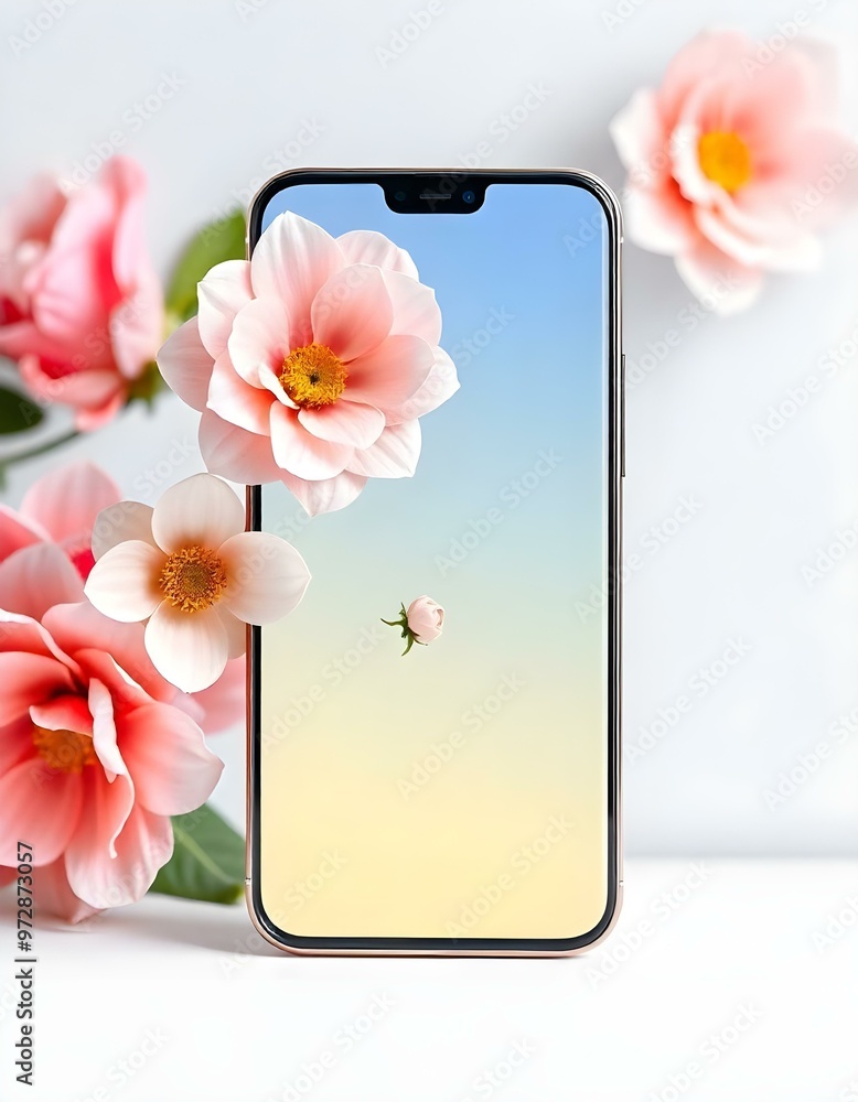 mobile mockup with beautiful display of flower wallpapers
mobile mockup with beautiful display of flower wallpapers