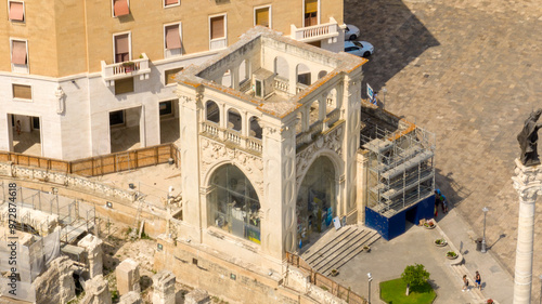 Aerial view of Palazzo del Seggio, better known as 