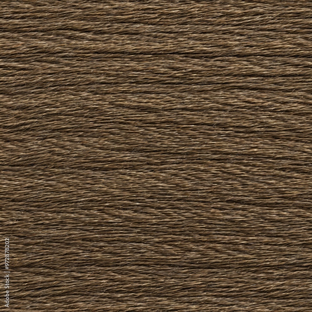 A detailed view of brown yarn, suitable for crafts or textile-related projects A detailed view of brown yarn, suitable for crafts or textile-related projects