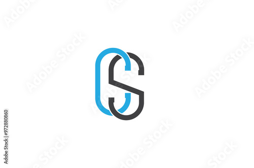 CS Letter Logo, letter cs logo design vector template, monogram logo, CS logo letter initial, 