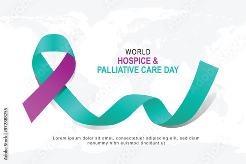 World Hospice and Palliative Care Day background.