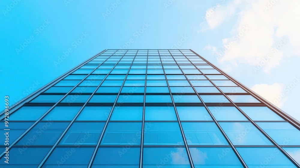 A modern office building with a gravity-defying cantilever design, innovative structural concept, glass facade, city skyline A modern office building with a gravity-defying cantilever design, innovative structural concept, glass facade, city skyline