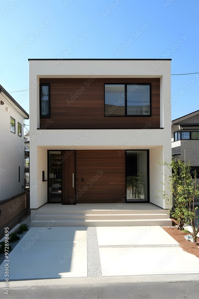 Modern Minimalist Two Story House Exterior Design Modern Minimalist Two Story House Exterior Design