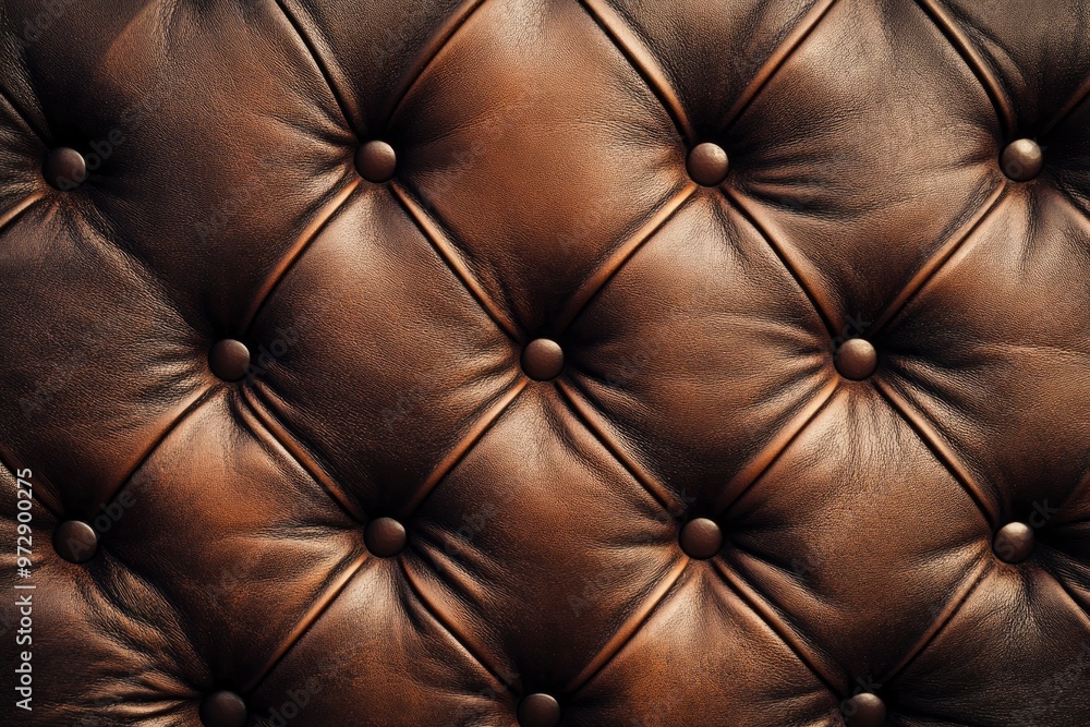 Naklejka premium luxury leather texture with genuine pattern, brown skin background , ai