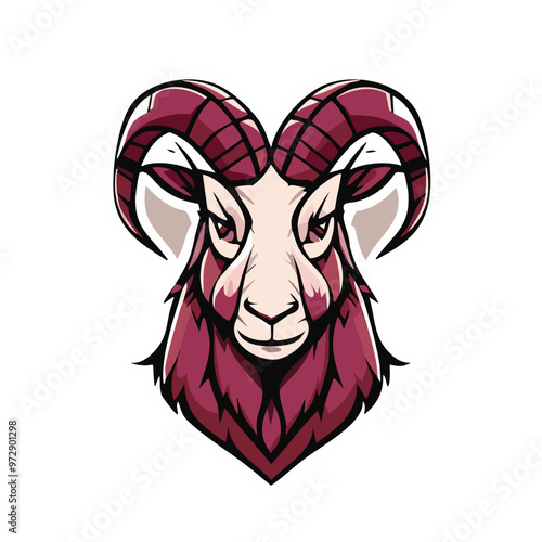 vector illustration of a goat